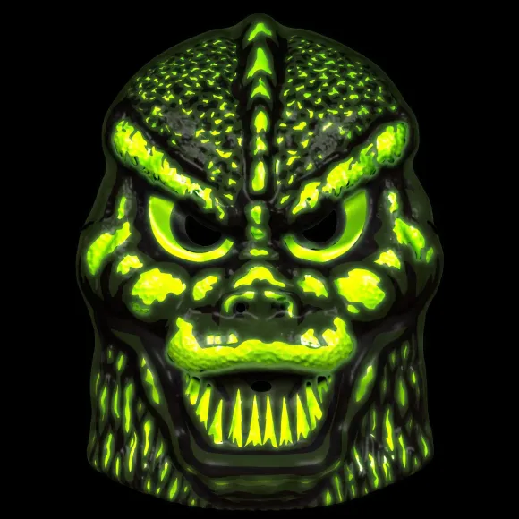 Toho Masks Set Of 3 - Mechagodzilla, Hedorah & Godzilla Glow