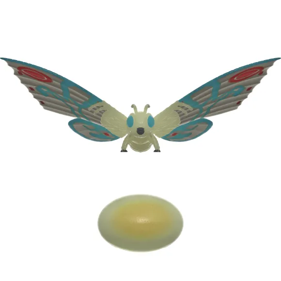 Toho Reaction Figure Wave 1 - Shogun Mothra (Glow)