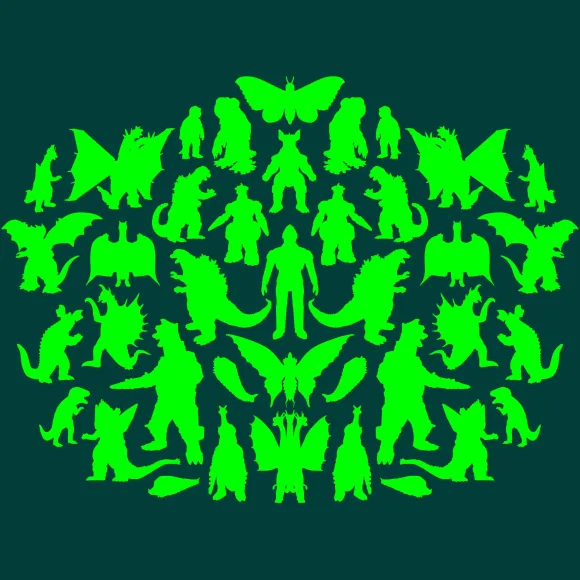 Toho T-Shirt - Kaiju Rorschach