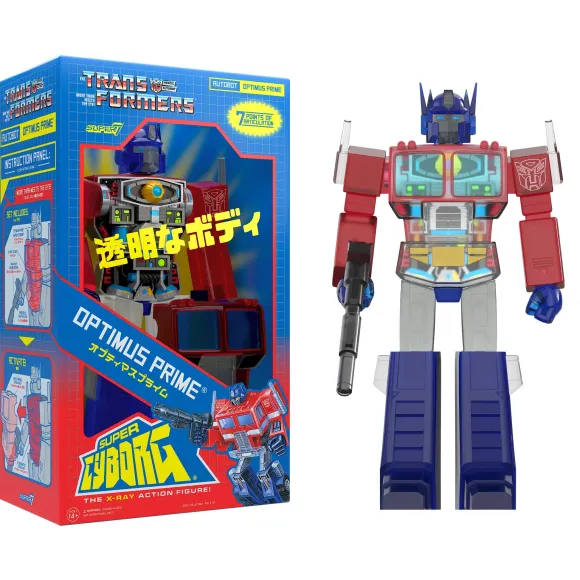 Transformers Super Cyborg - Optimus Prime (Clear Red / Blue)