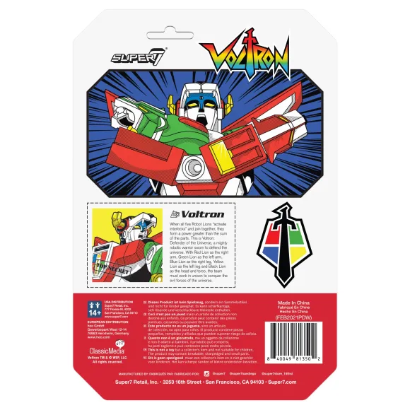 Voltron Reaction Figure - Voltron (Metallic)