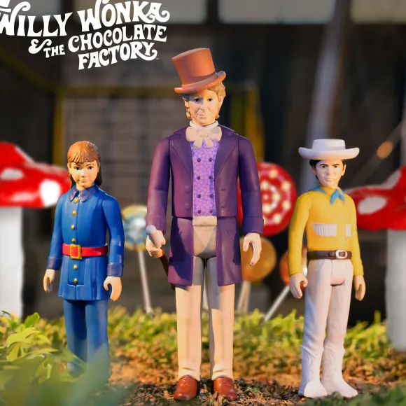 Willy Wonka & The Chocolate Factory Reaction Figures Wave 01 - Willy Wonka, Violet Beauregarde & Mike Teevee